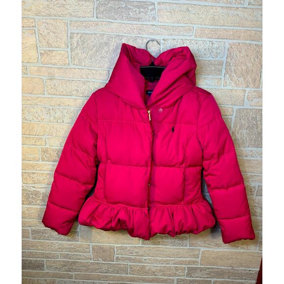 Ralph Lauren Girl Puffer Jacker Pink Size XL 16